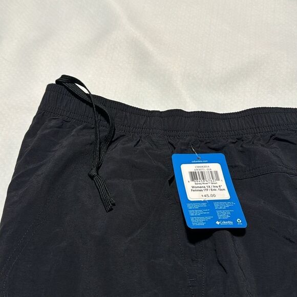 Columbia Shorts Womens 1X Black Sandy River - Picture 3 of 4